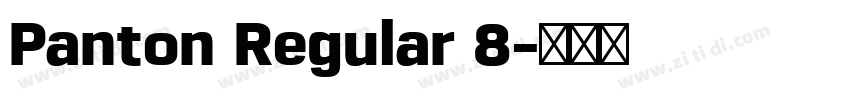 Panton Regular 8字体转换